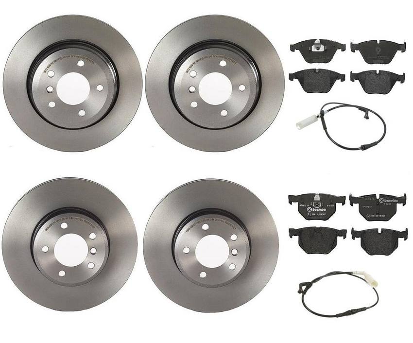 BMW Brembo Brake Kit - Pads &  Rotors Front and Rear (324mm/320mm) (Low-Met) 34356789493 - Brembo 1598778KIT